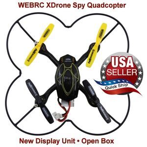 WEBRC XDrone Quadcopter • Built-In Video Camera • Manuals • 4 Extra Props